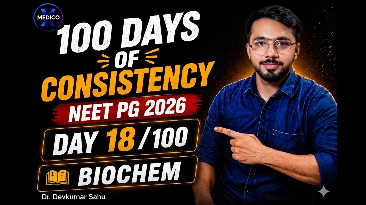LIVE STUDY WITH ME | NEET PG 2026 REVISION | Day 18/100 | BIOCHEM + PYQs