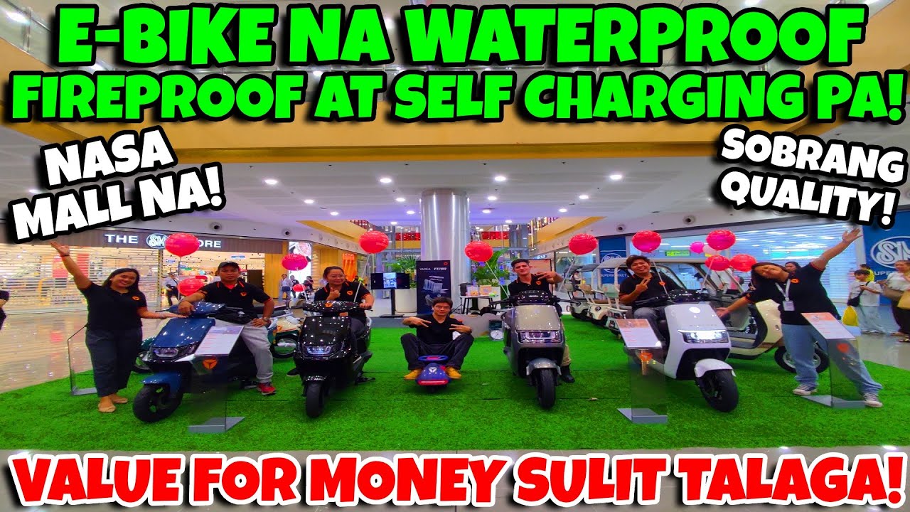 E-BIKE NA WATERPROOF, FIREPROOF AT MAY SELF CHARGING PA NASA MALL NA! VALUE FOR MONEY SULIT TALAGA!