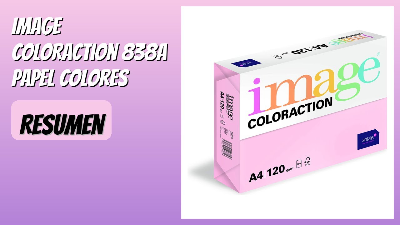 RESEÑA (2026) : IMAGE Coloraction 838A Papel Colores. DETALLES