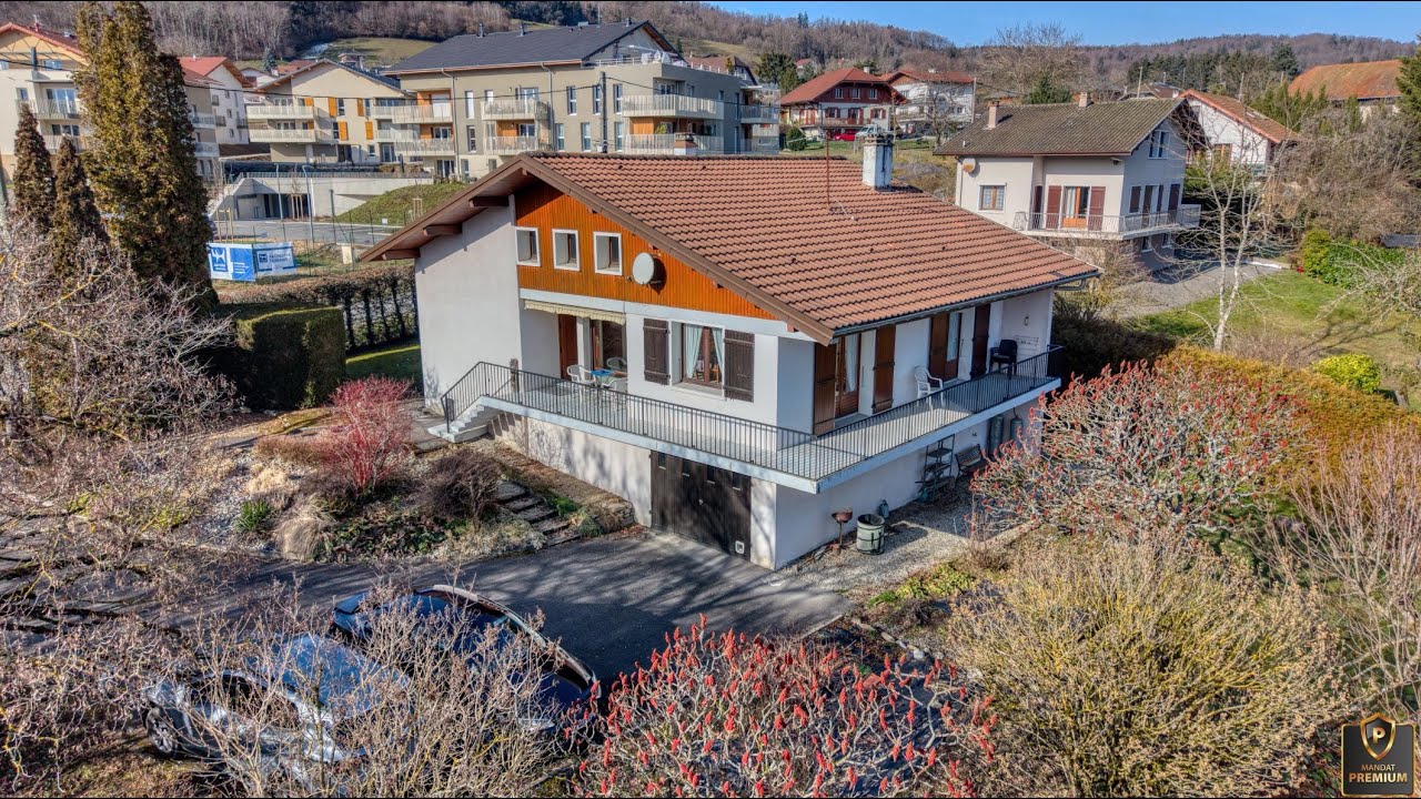 Charvonnex 74370 Maison 5 Pièces 121m2 + Sous sol + Balcon + Terrain 1221m2 A Vendre