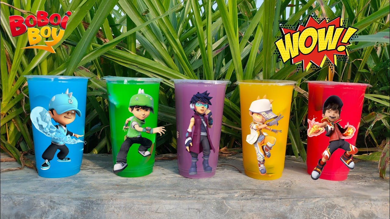 Mencari Mainan BoboiBoy Galaxy Blaze, Gempa, Solar, Yaya, Fang dan Minuman BOBA di sawah 😍 | Eps014