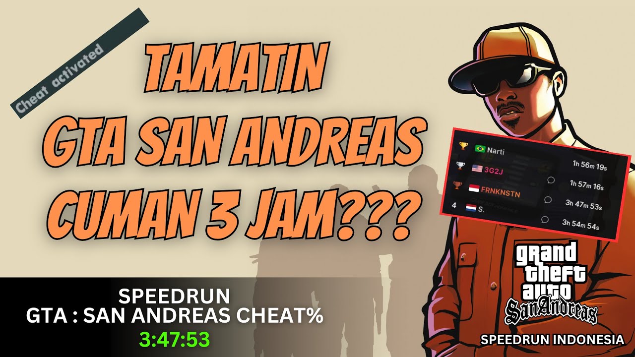 Tamatin GTA San Andreas 3jam??? | Speedrun GTA San Andreas Indonesia