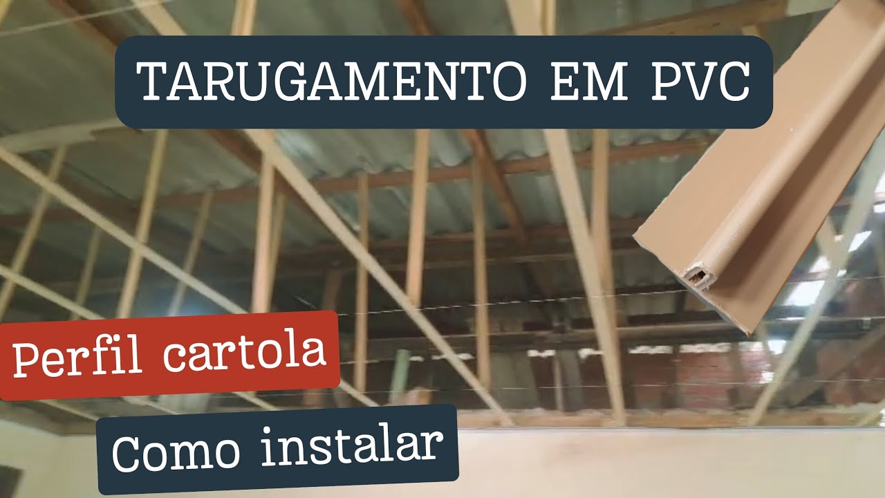 Tarugamento em PVC Instalação  do perfil Cartola da forma correta!