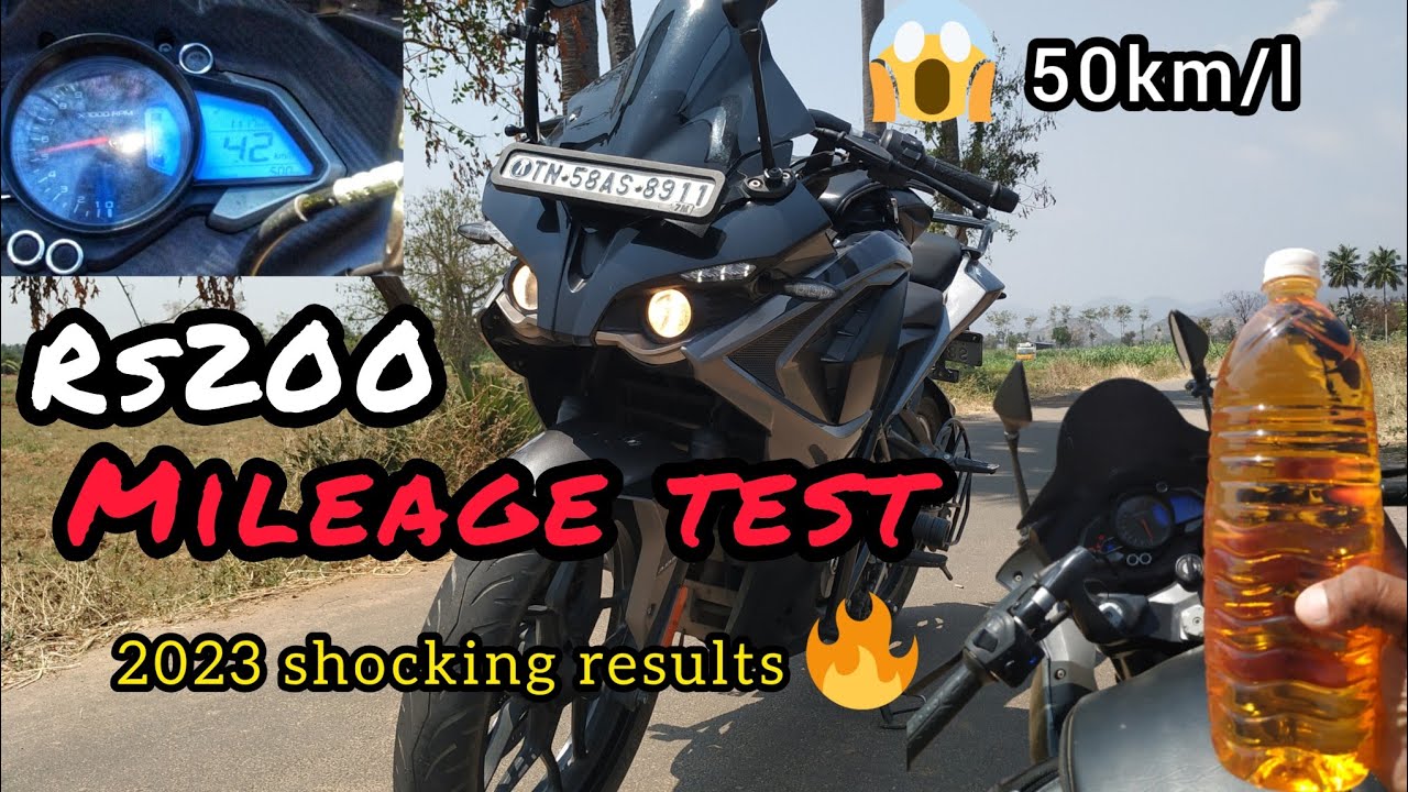 2023 Rs 200 🔥Mileage Test | Mileage Test Bajaj Pulsar Rs 200 Bs6😱 | Tamil