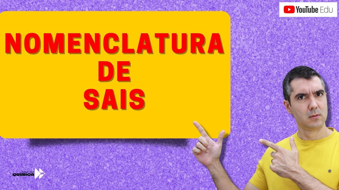 NÃO SABE QUÍMICA??? APRENDA FÁCIL NOMENCLATURA DE SAIS!