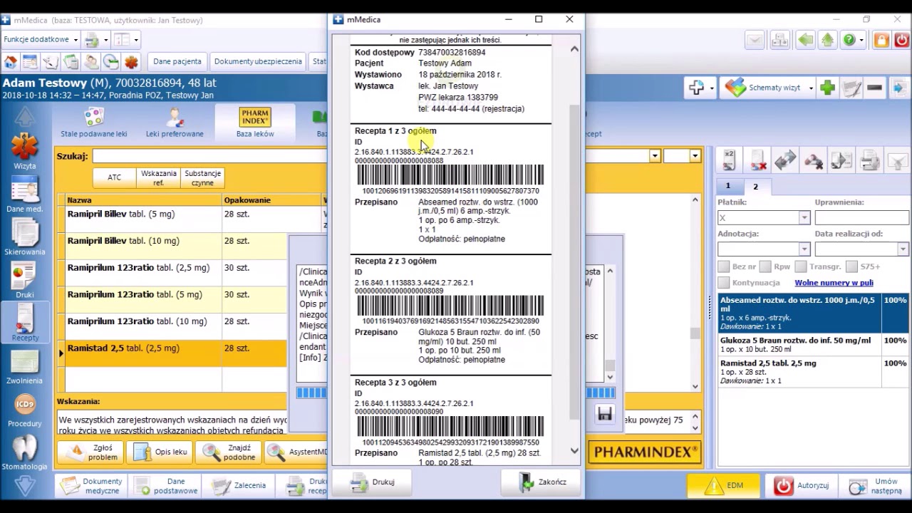 Obsługa e-Recepty w programie mMedica