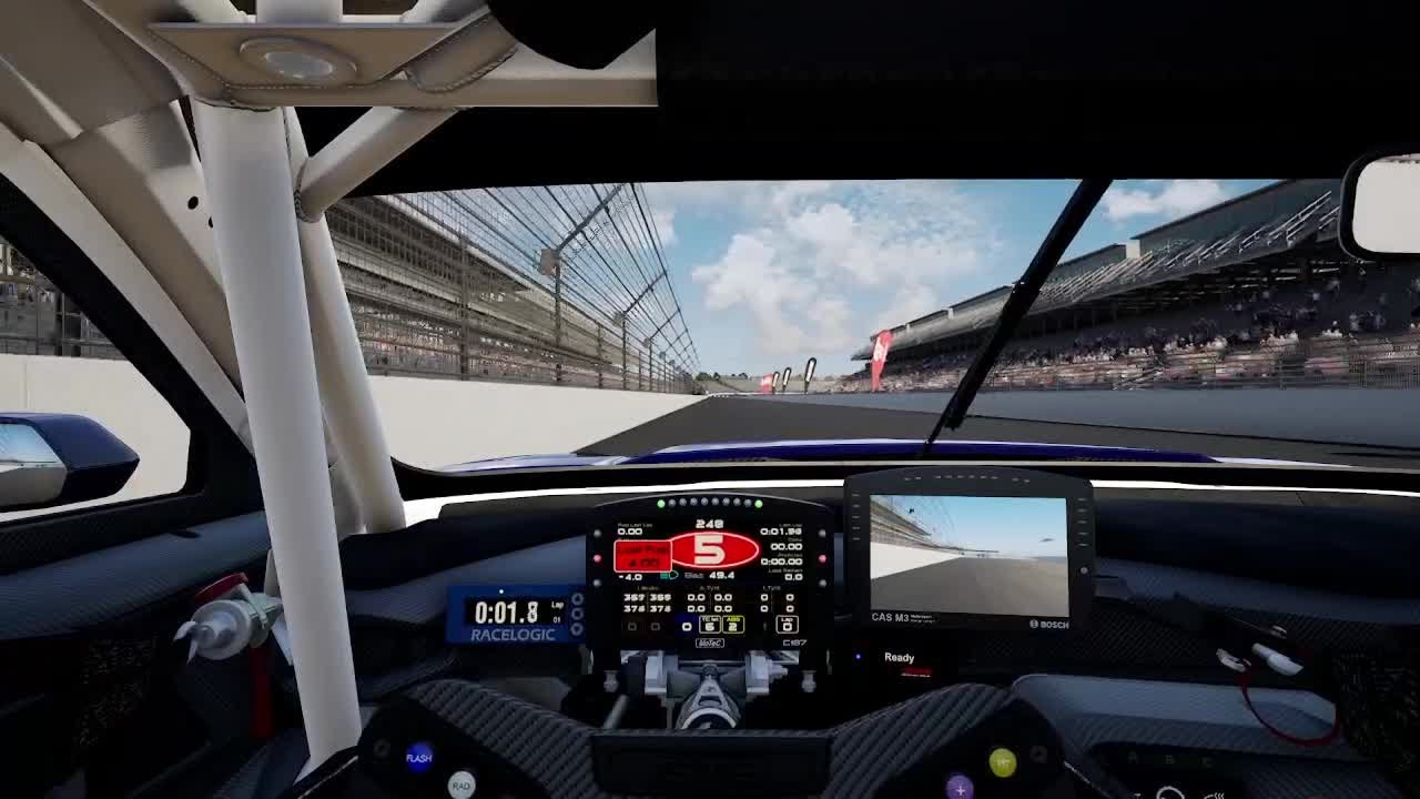 ACC Indianapolis Ford Mustang GT3 (Dry) Track Guide (Hotlap + Telemetry)