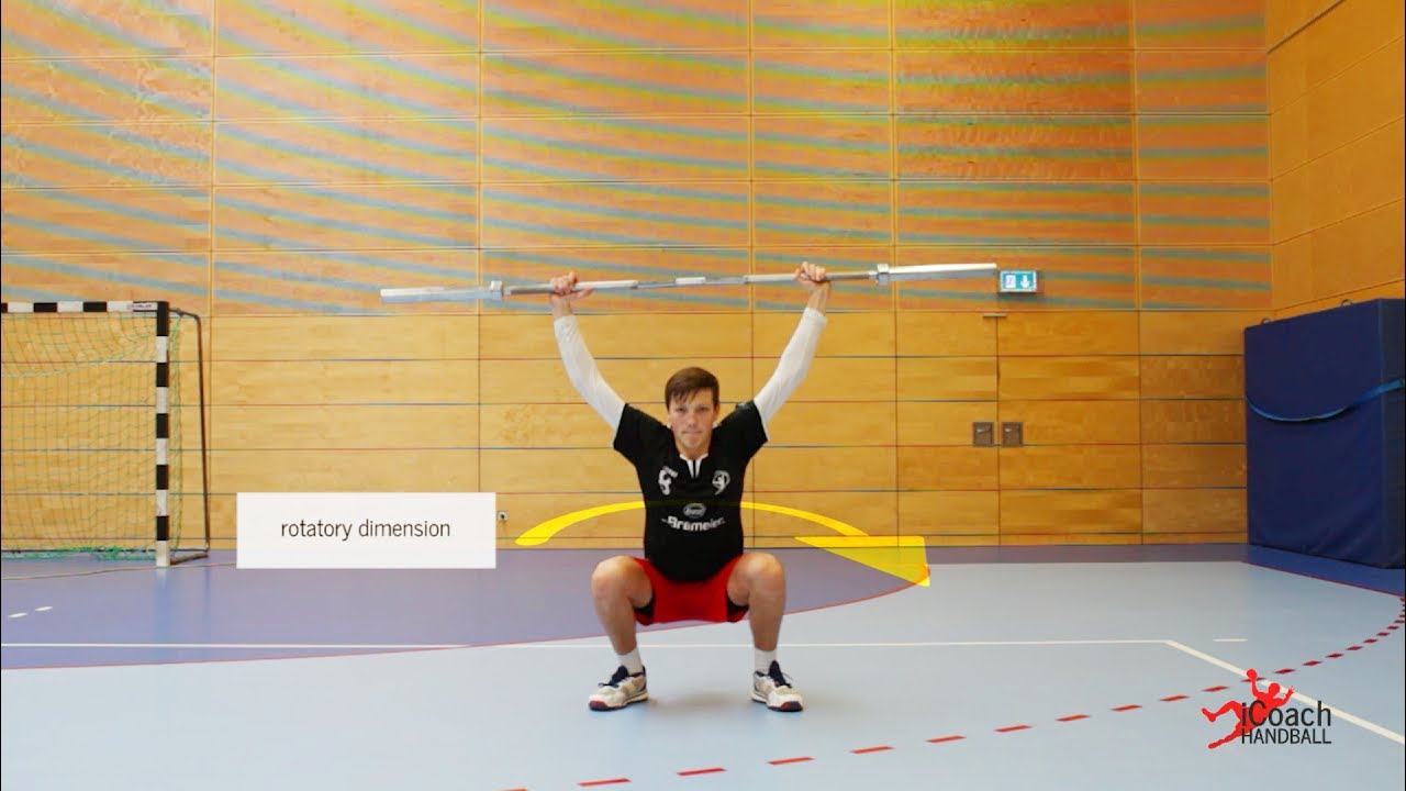Handball Athletic Training - Overhead Barbell Squat