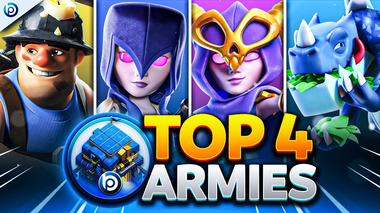 Top 4 TH12 Attack Strategies You Must Know in 2025 | Best Town Hall 12 Armies with Links