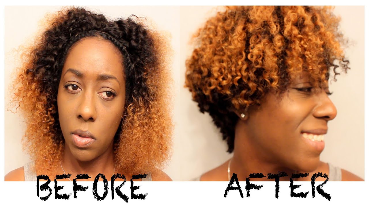 How To| Transform a Ombre Wig into a Tapered Curly Fro| FESHFEN HAIR| BEAUTYCUTRIGHT