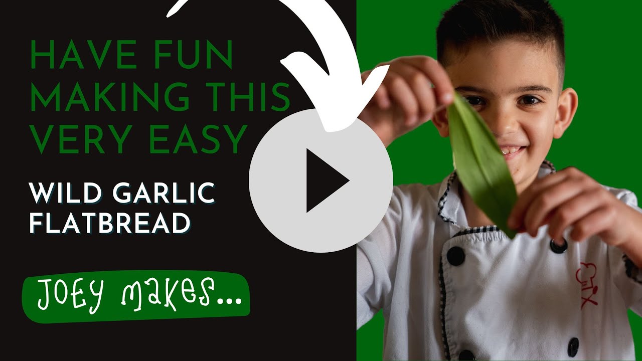 Joey Makes - 3 Ingredient Wild Garlic Flatbread. Sooooo easy and delicious!