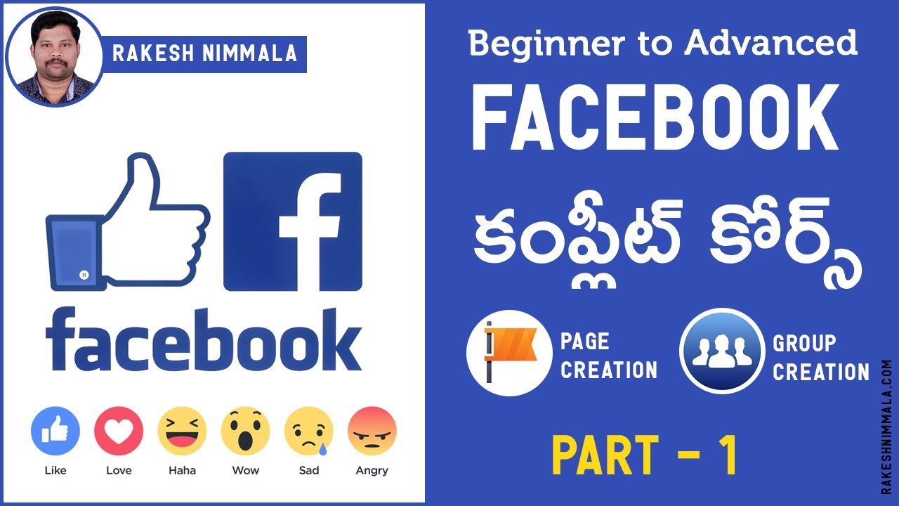 Facebook guide for beginners | Complete Information About Using Facebook in Telugu | Rakesh Nimmala