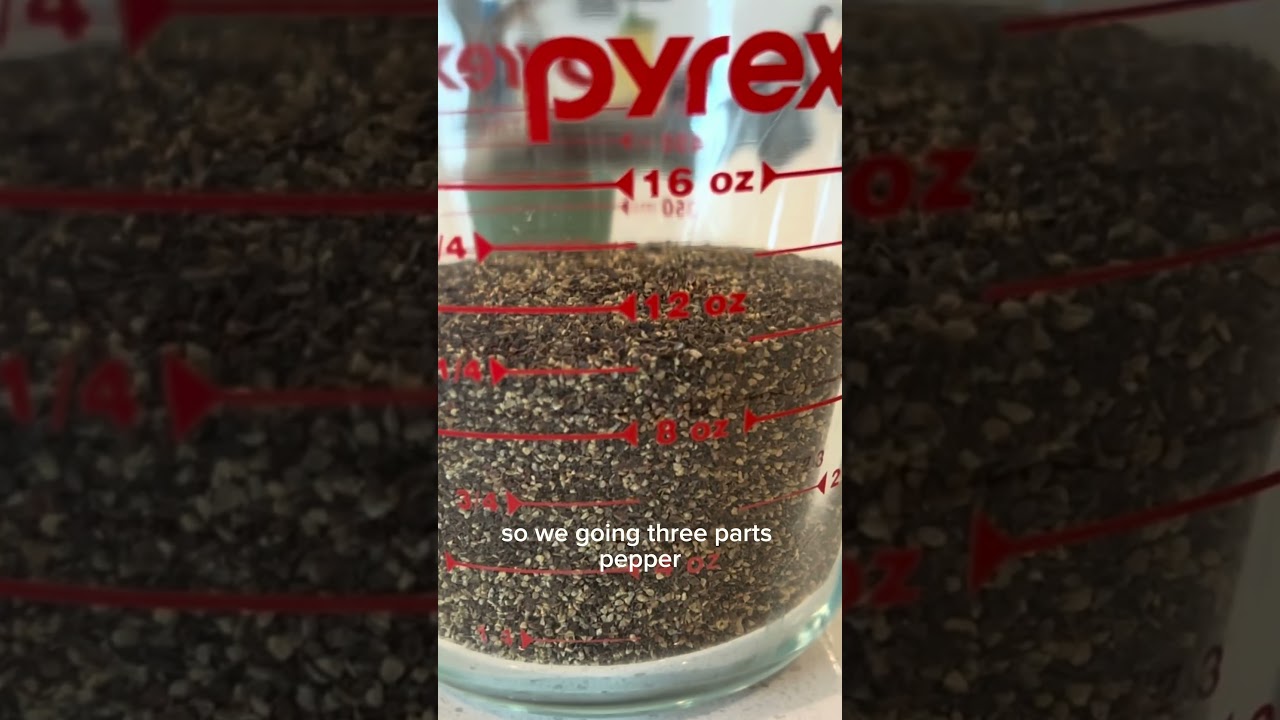 How to make your own Texas Style Brisket Seasoning (making SPG seasoning)