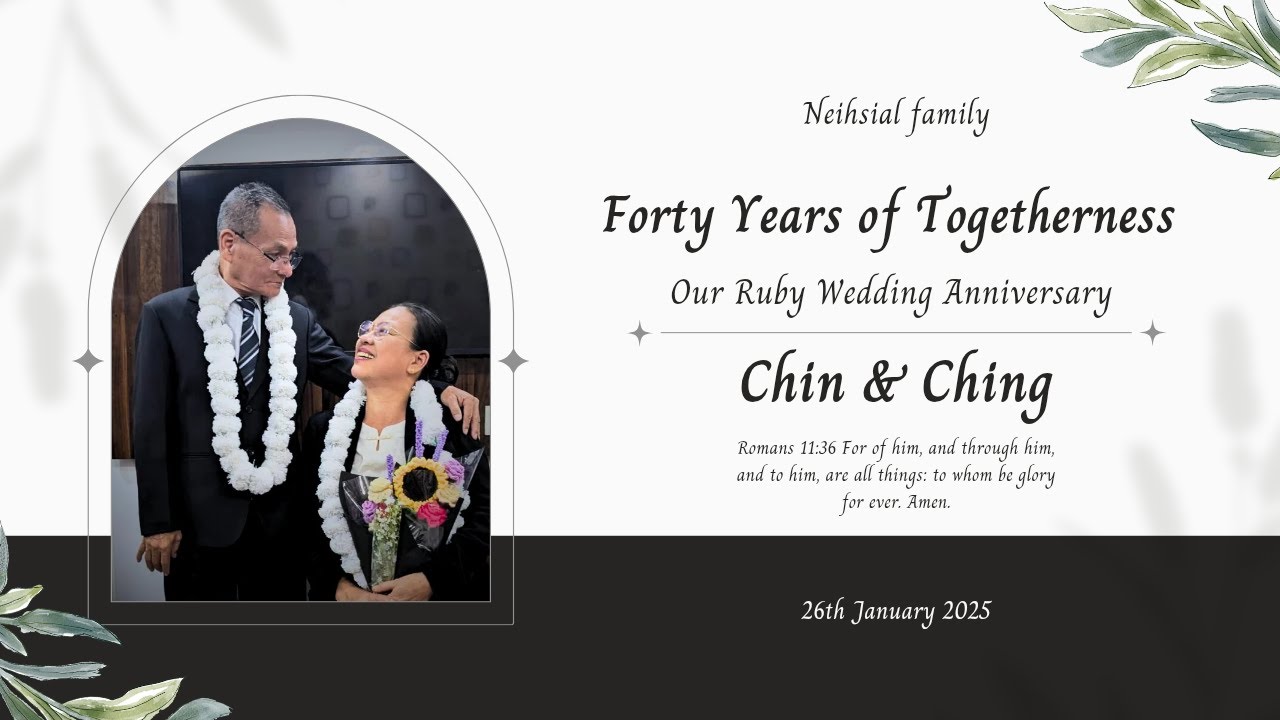 Our 40th Wedding Anniversary