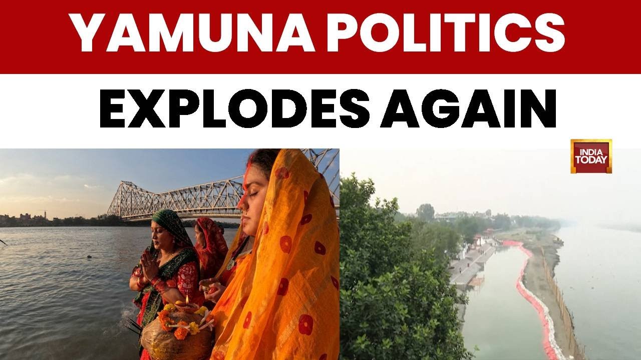 Chhath Shocker: 'Fake' Yamuna For PM Modi, Polluted River For Devotees, Alleges AAP | India Today