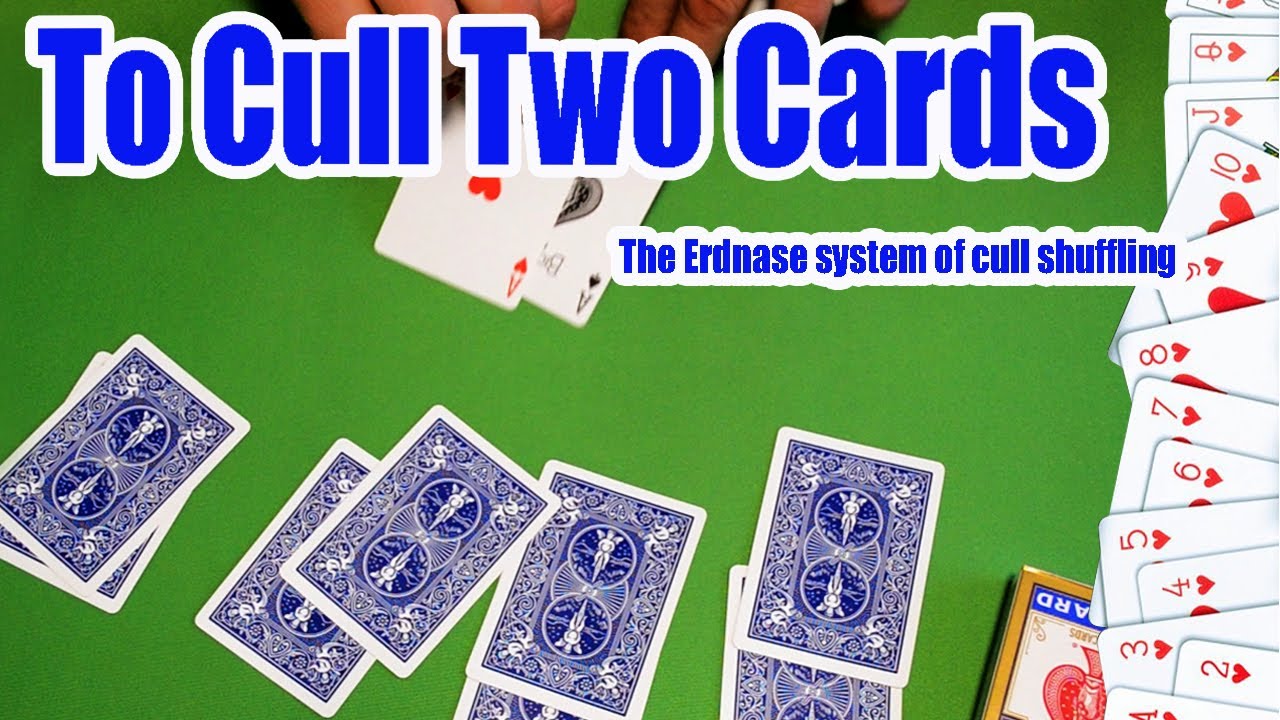 The Erdnase system of cull shuffling. Сбор и подтасовка карт со стола.