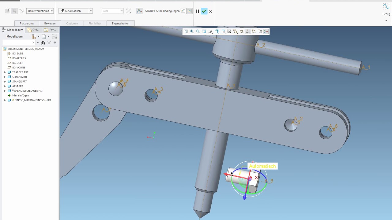 PTC Creo - Baugruppen & Zeichungsableitung
