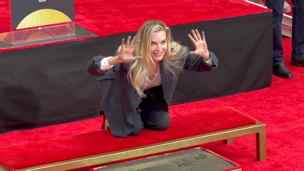 Michelle Pfeiffer hand/footprint ceremony at the TCL Chinese Theater, 2025 TCM Classic Film Festival