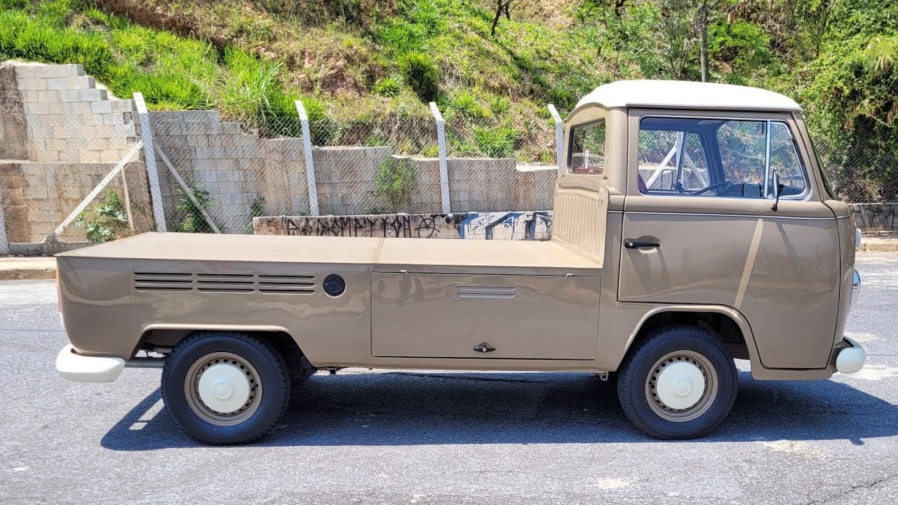 (Vendida) KOMBI PICK UP 1986 (CABRITA) BEGE NILO, PROJETO SENSACIONAL!