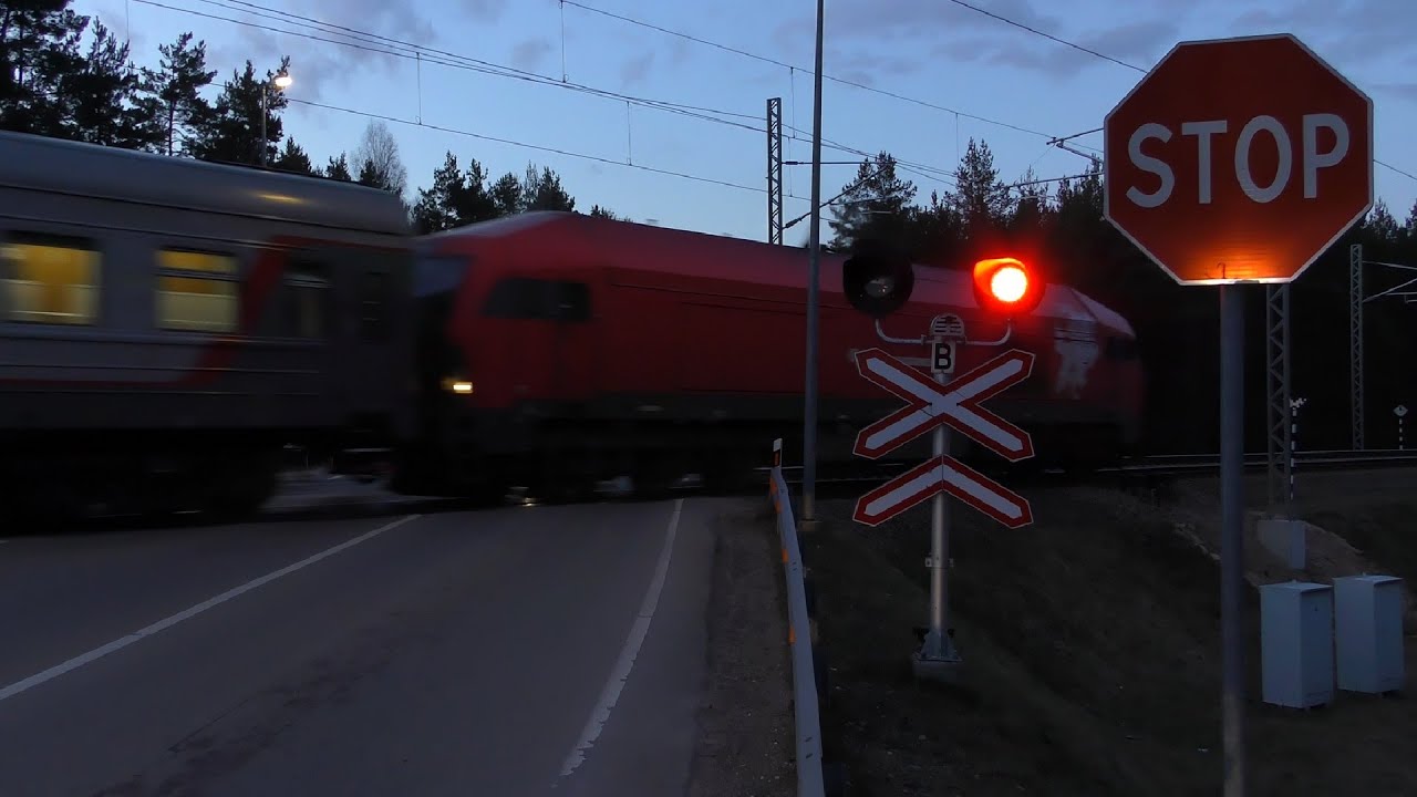Geležinkelio pervaža Juodšiliai, A. Mickevičiaus g. | Railroad Crossing in Lithuania