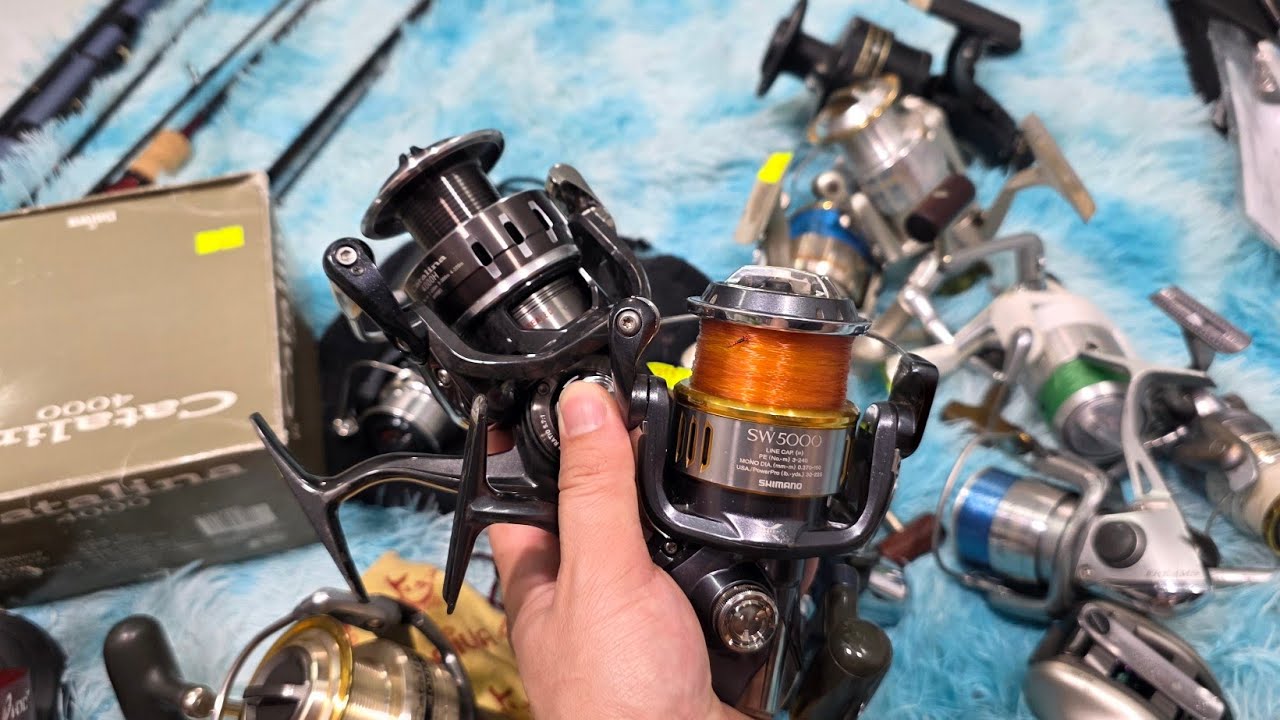 vl 20/01 máy câu nhật bản 🇯🇵 giá từ 200k. SHIMANO DC. SATIGA. CATALINA. zl 0923 534 779