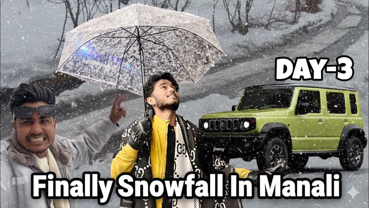First Time Experienced Snowfall | Day-3 | Manali Vlogs | Abhi Choudhary | Manali Trip