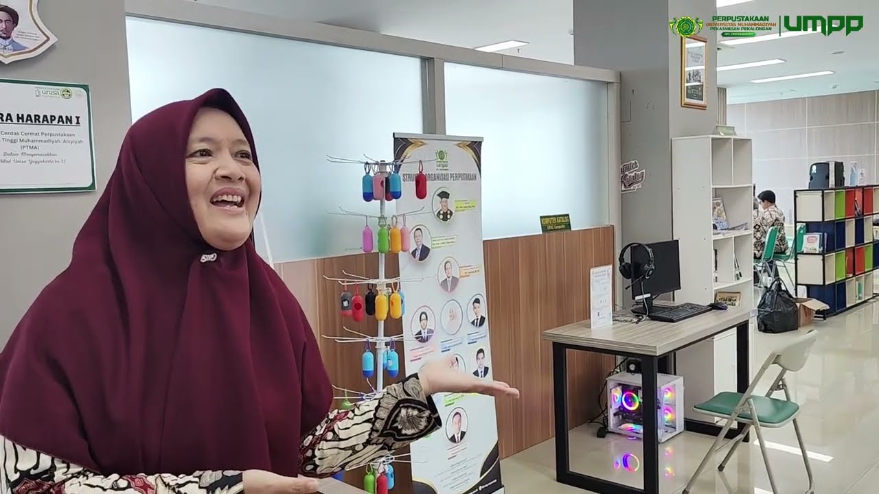 Mari ke Perpustakaan UMPP bersama Duta Perpustakaan UMPP (Isyti'aroh, M.Kep., Ns., Sp. Kep, Mat.)