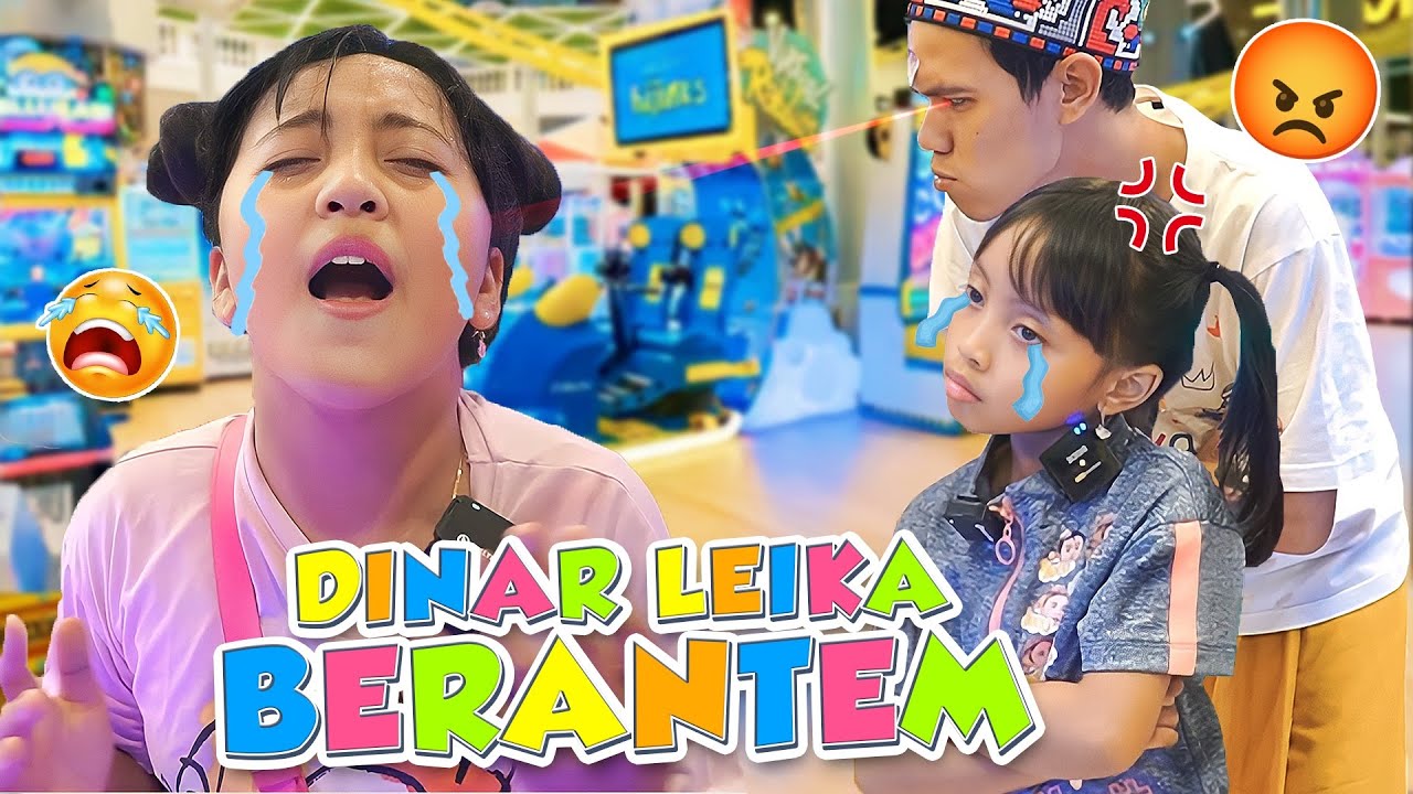 DINAR LEIKA BERANTEM SAMPAI NANGIS DI LIHAT BANYAK ORANG DI MALL😭😭 #viral #trending