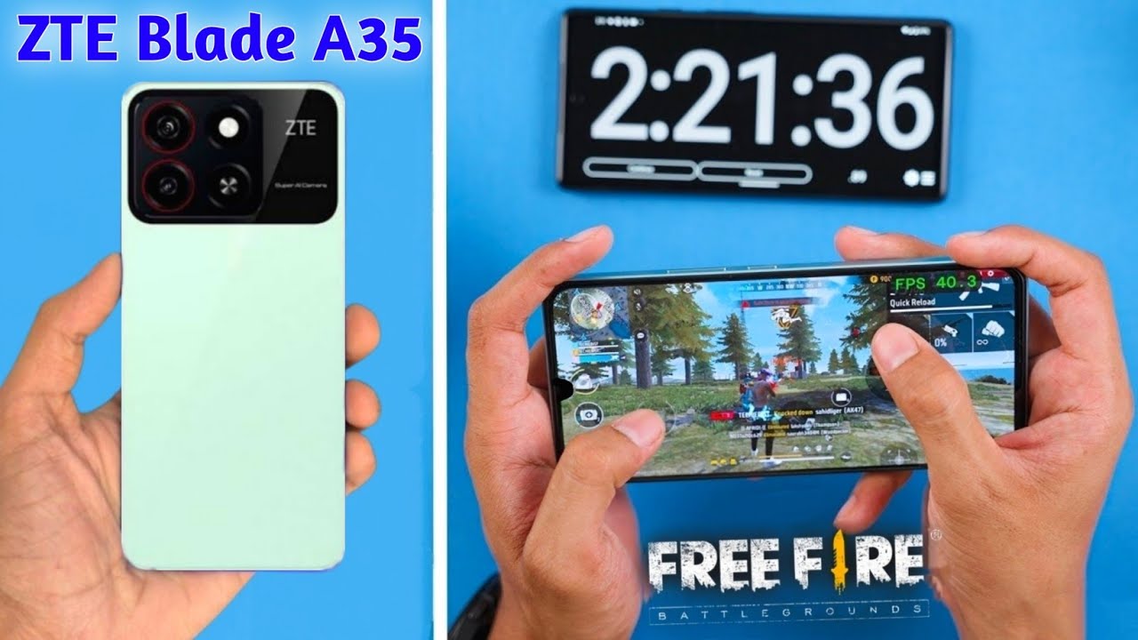 ZTE Blade A35 Gaming Test | ZTE Blade A35 FF Gameplay | HP ZTE Blade A35 Gaming Test | Free Fire |