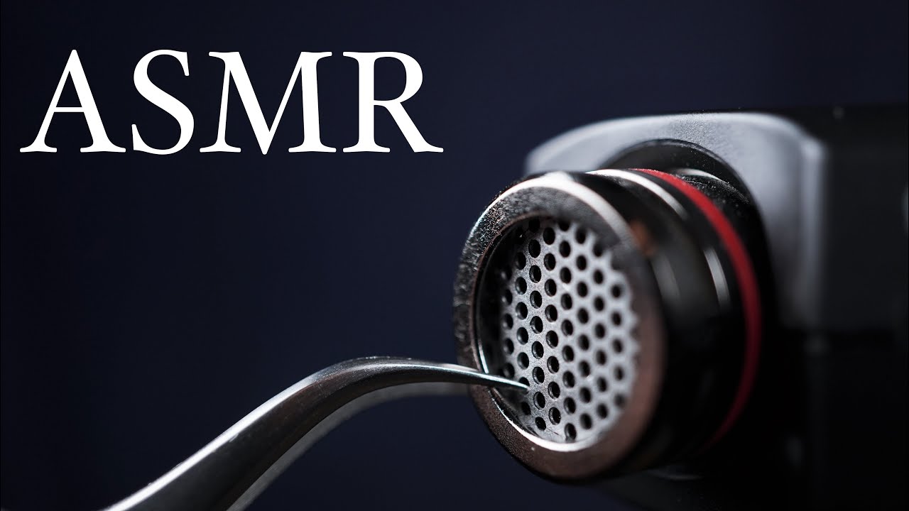 ASMR ピンセットでマイクの縁を挟むだけ / Just pinch the edge of the microphone with tweezers