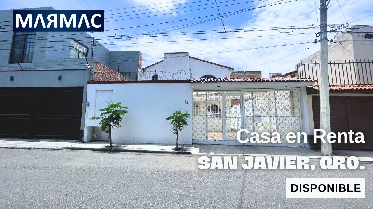 Casa en Renta | Colonia San Javier | Querétaro, Qro. 