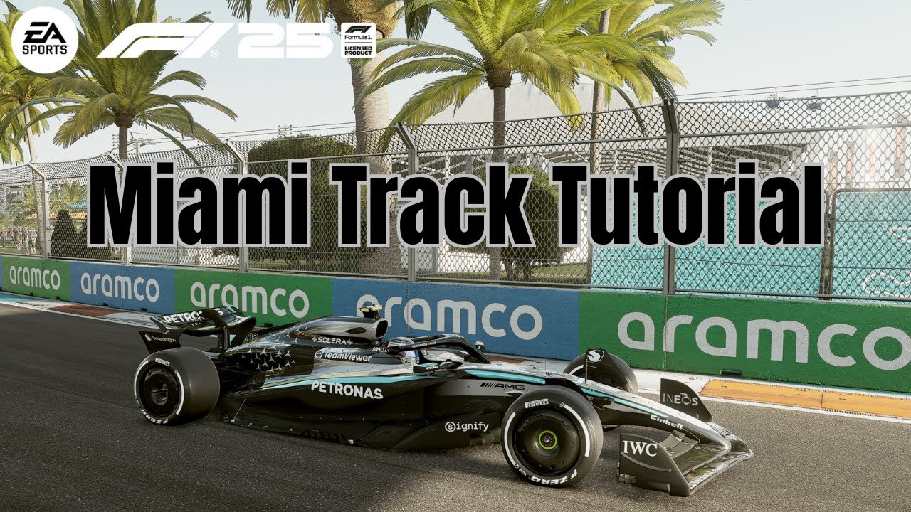 Учебное пособие по трассе F1 2025 в Майами (настройки и быстрый круг)!