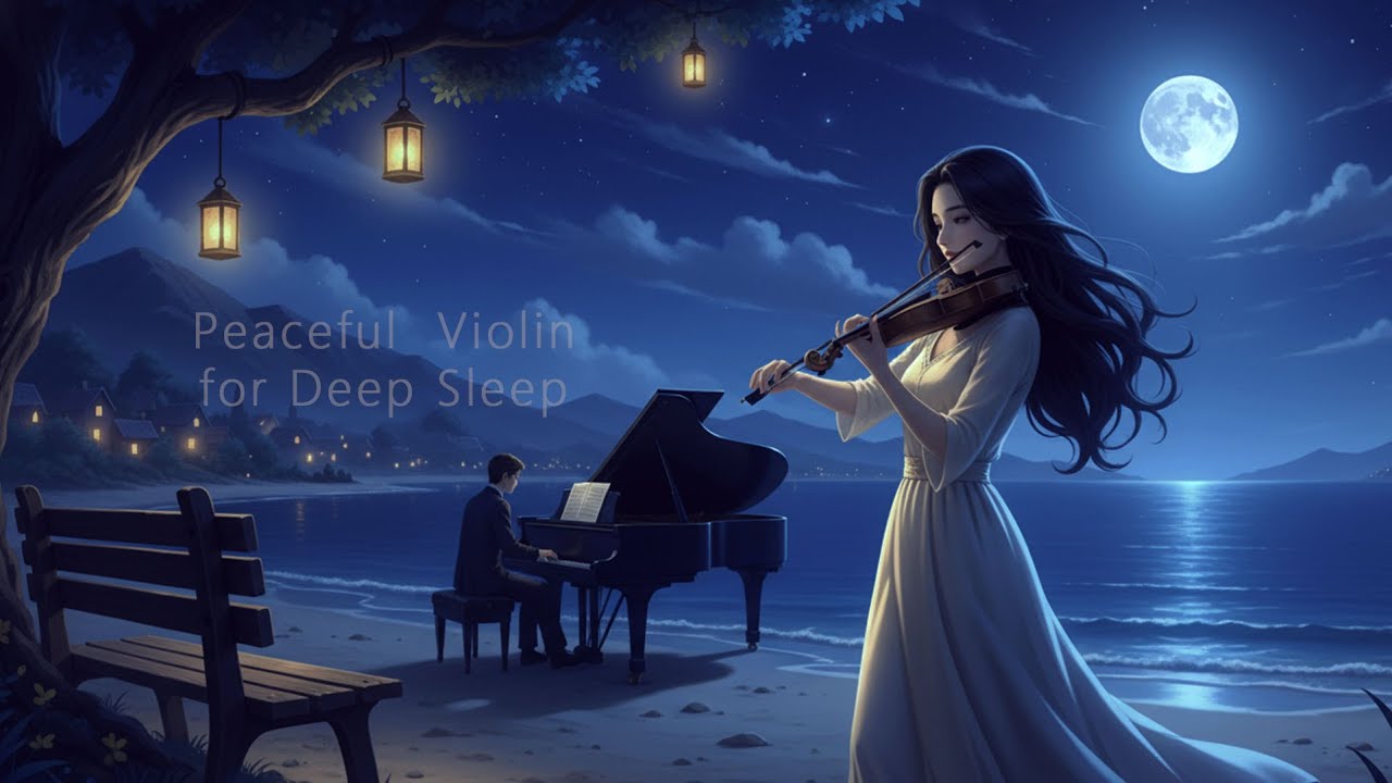 Gentle Night Violin Instrumental 😴 | Soft Relaxing Music for Deep Sleep