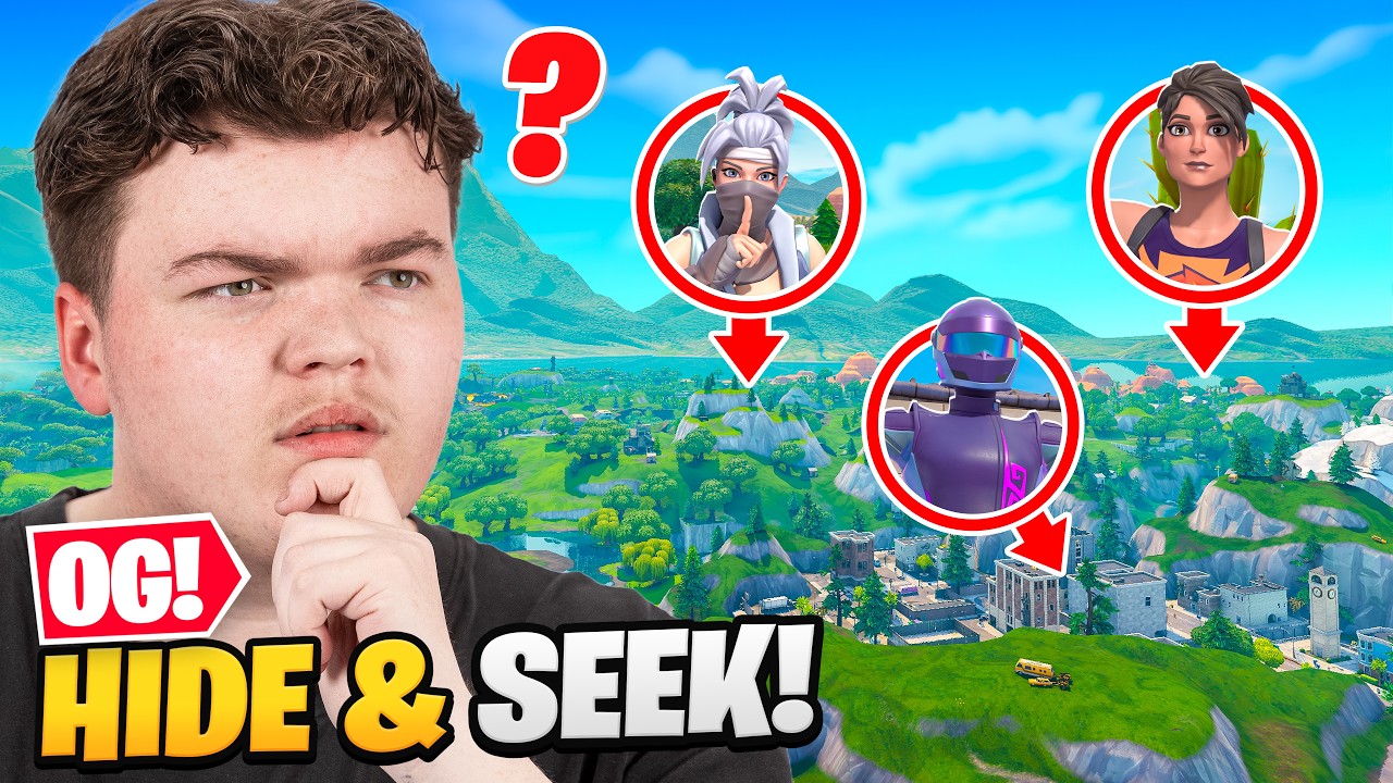 Играйте в прятки на всей оригинальной карте Fortnite!