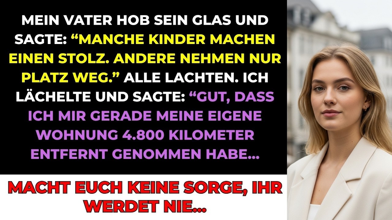 Meine Familie Lachte, Als Mein Vater Sagte： „Du Nimmst Nur Platz Weg“ – Also Ging Ich