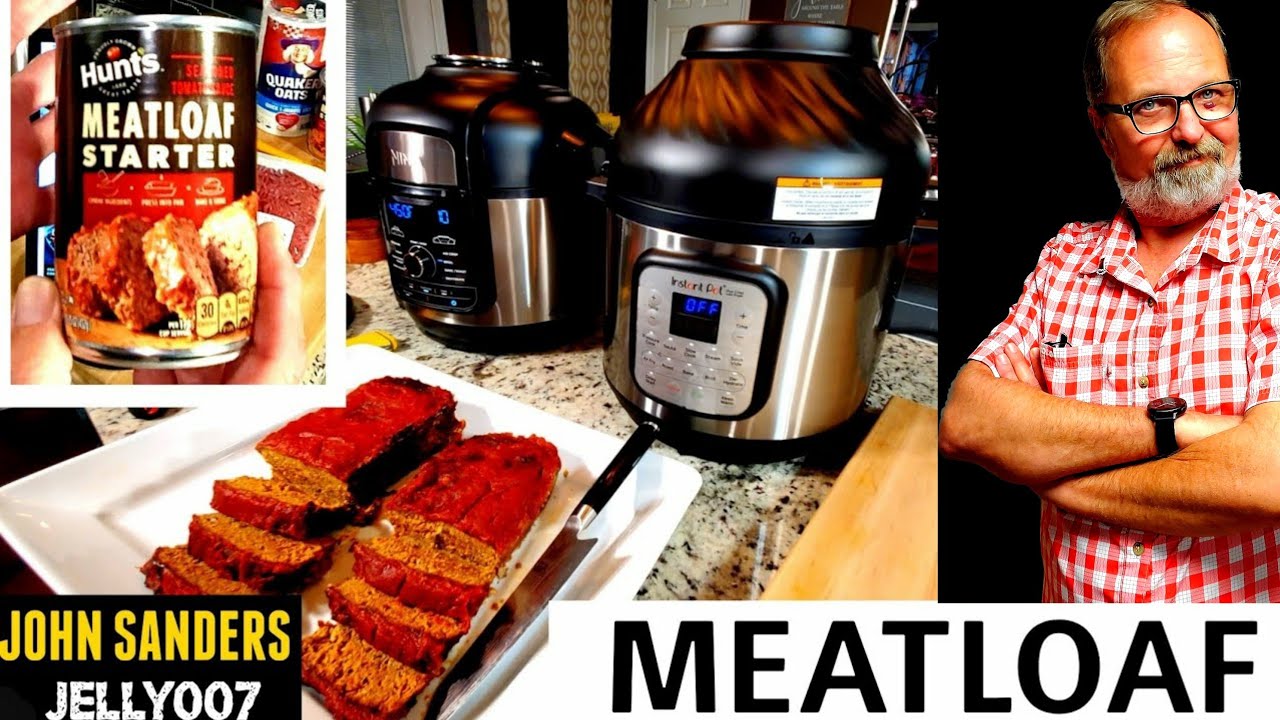 AIR FRIED MEATLOAF in INSTANT POT DUO CRISP or NINJA FOODI | HUNTS MEAT LOAF SAUCE in an AIR FRYER