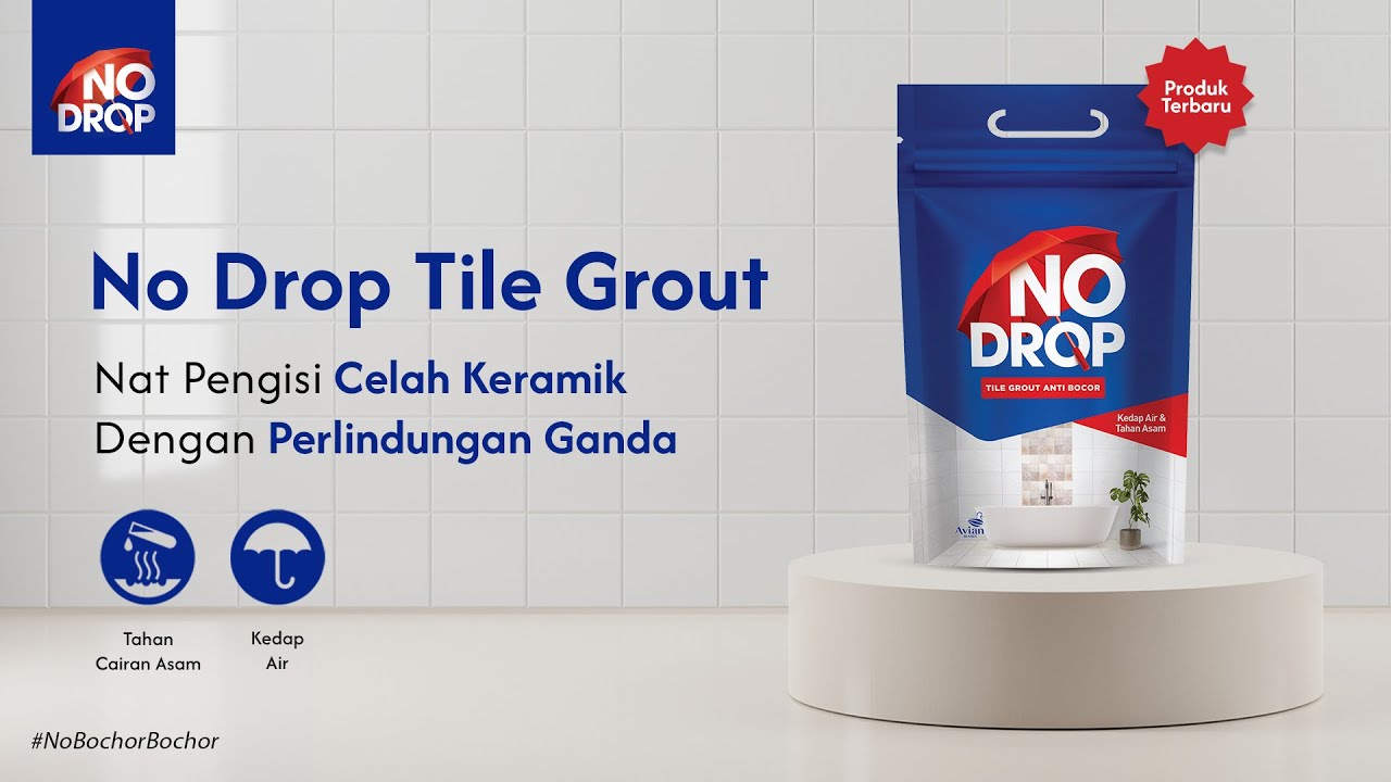 No Drop Tile Grout - Nat Pengisi Celah Keramik dengan Perlindungan Ganda