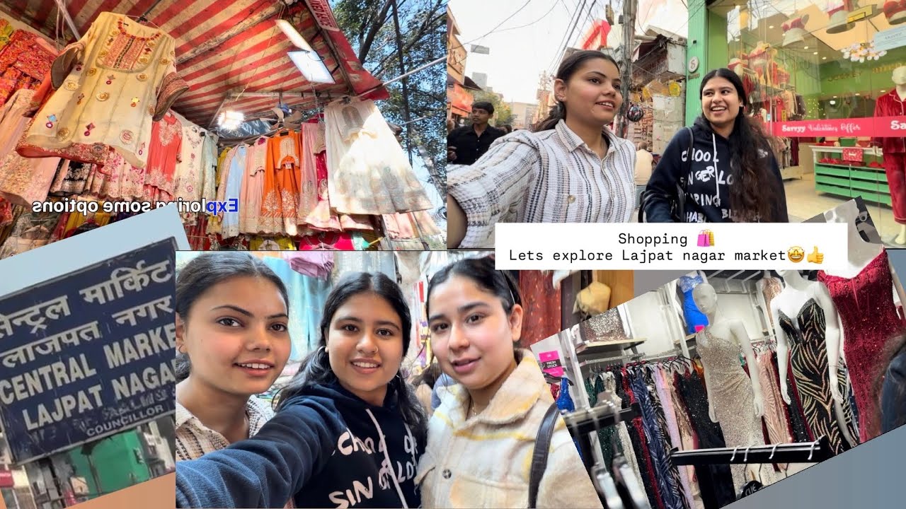 Shopping for an upcoming event 😍|| lajpat nagar shopping day 🛍️🛒||  shopping vlog👀