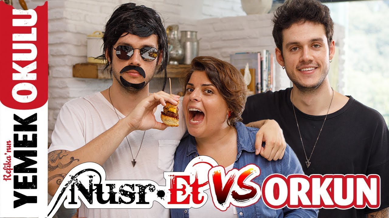 Orkun Işıtmak ile Nusret Burger (Challenge) Meydan Okuması | Evde Nusret Burger Tarifi
