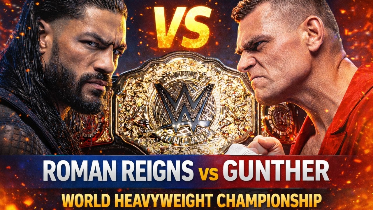 🔥 Roman Reigns vs Gunther for World Heavyweight Championship