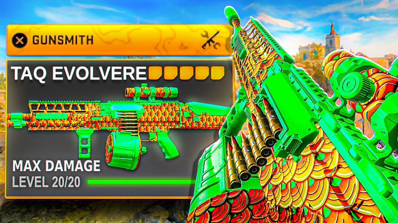the BEST LONG RANGE TAQ EVOLVERE CLASS SETUP in WARZONE! (Fortunes Keep)
