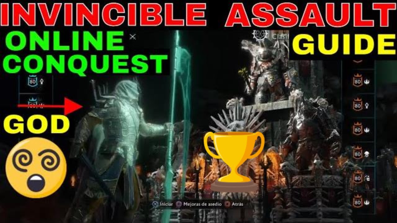 [GUIDE] The INVINCIBLE Assault SET-UP & BUILD For Gold (Online Conquest / Offline) - Shadow Of War