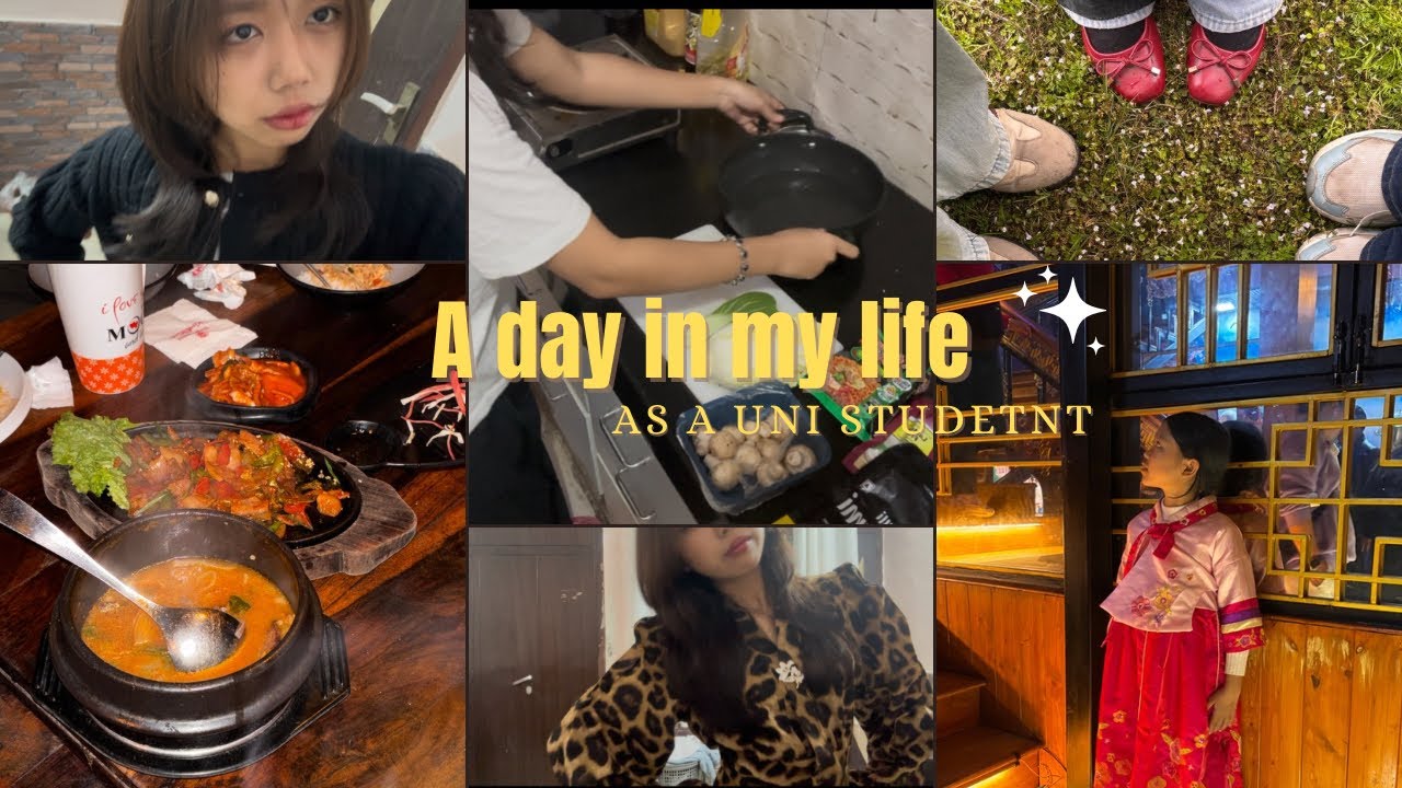 A day in my life🥝||going to Uni🌷||making lunch 🍜||going out for dinner 💐