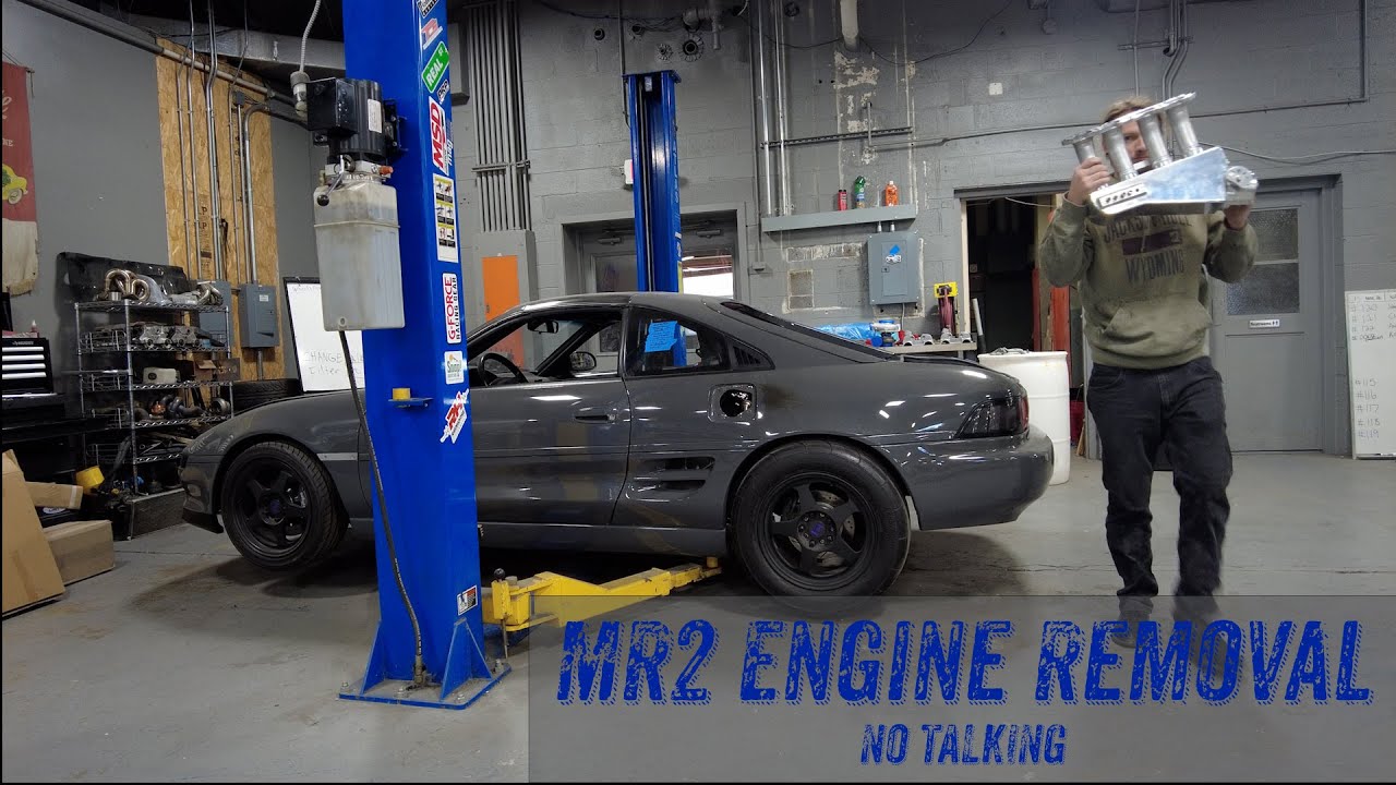 Removing an MR2 engine in under 10 minutes