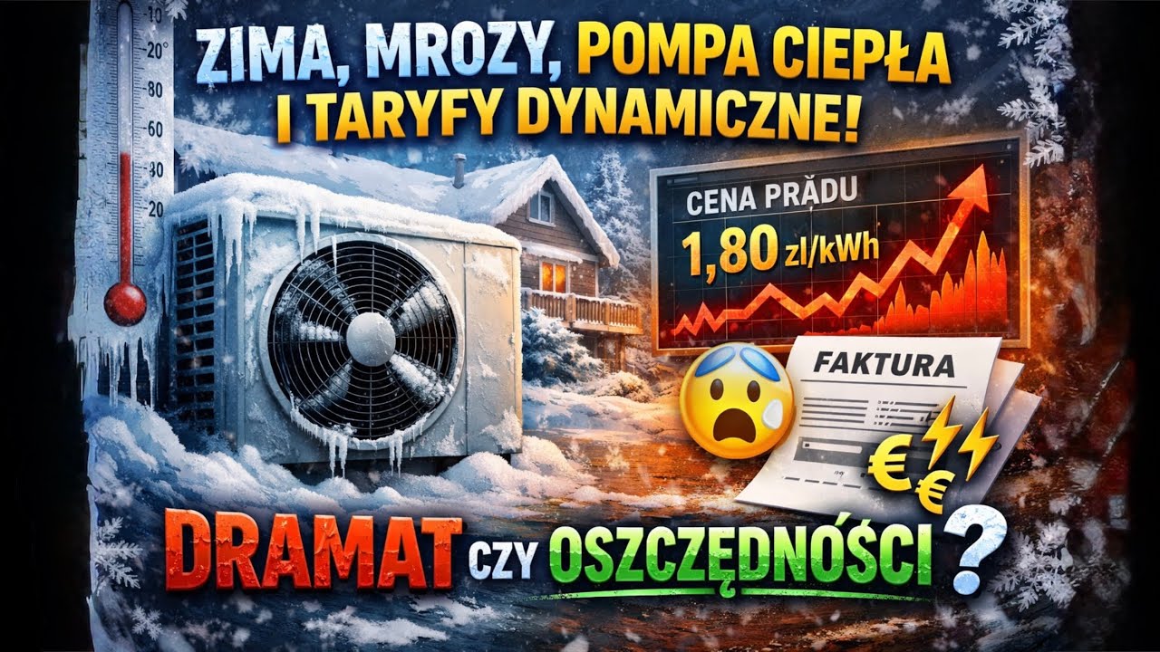 JAKIE TO KOSZTY? Pompa ciepła + mroźna zima + taryfy dynamiczne - CZY PÓJDĘ Z TORBAMI?