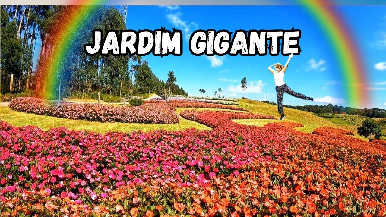 Jardim imenso na Serra Gaúcha / Mátria Parque de Flores / São Francisco de Paula