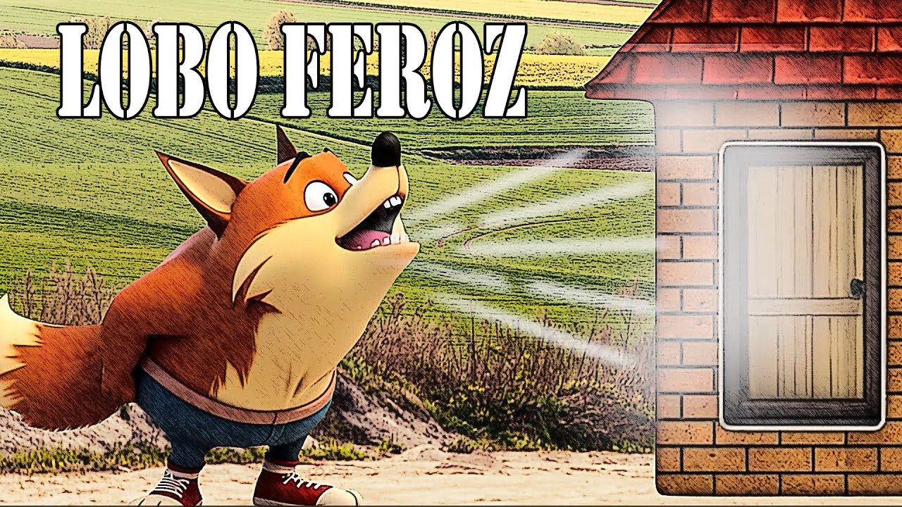 3 CUENTOS INFANTILES DEL LOBO FEROZ: Los tres cerditos, Caperucita Roja y Los Siete Cabritillos