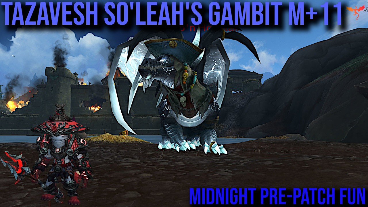 Tazavesh So'leah's Gambit +11 Full Run | Brewmaster Monk Tank POV | Midnight Pre-Patch Edition