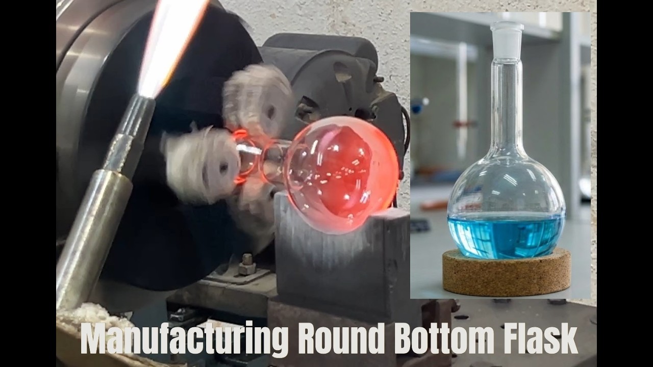Round Bottom Flask Manufacturing | Borosilicate Laboratory Glassware Production