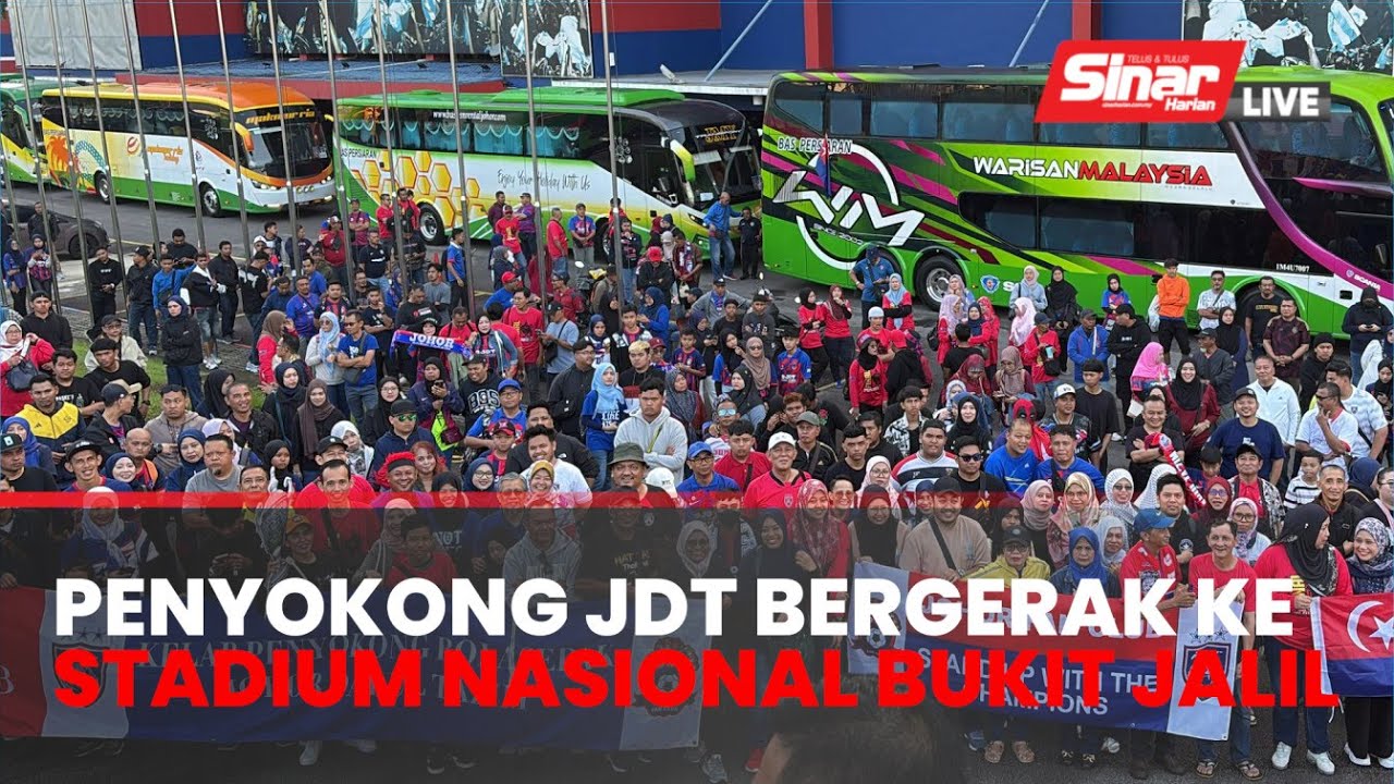 [SINAR LIVE] Penyokong JDT ke Stadium Nasional Bukit Jalil bagi perlawanan akhir Piala Malaysia